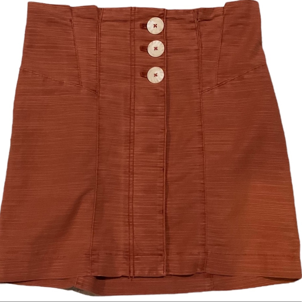Free People Woven Mini Skirt